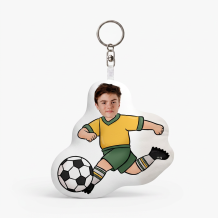 Breloc de pluș Fotbalist, 10 cm