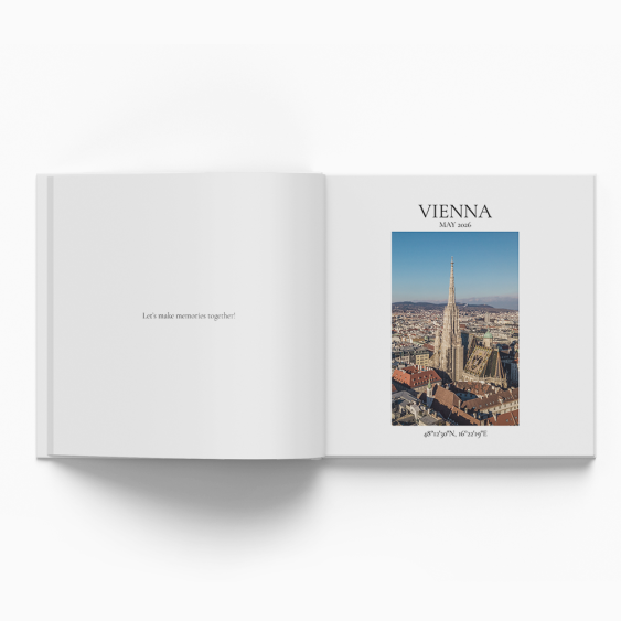 Clasic: Viena fotocarte, 20x20 cm