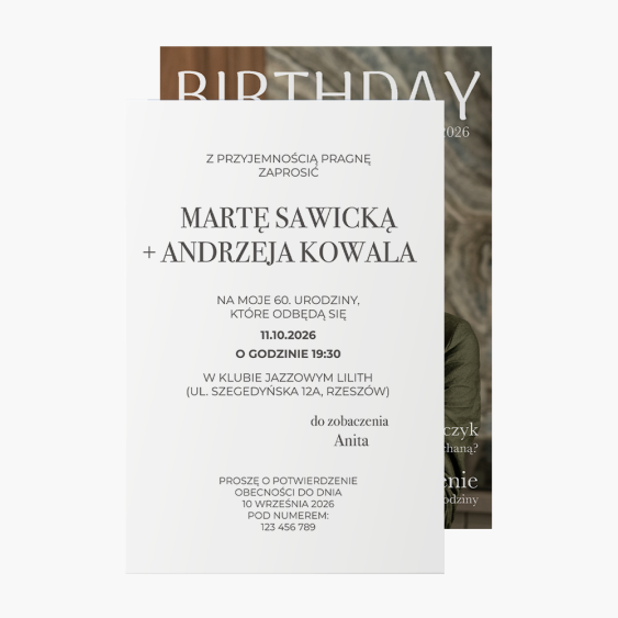 Invitație, 60!