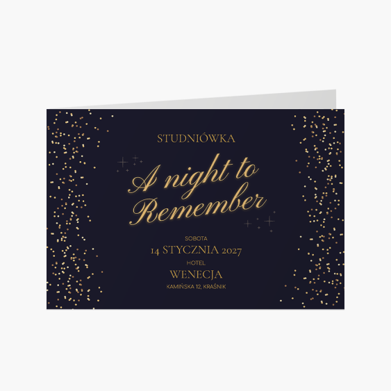 Invitație, Noaptea balului de absolvire