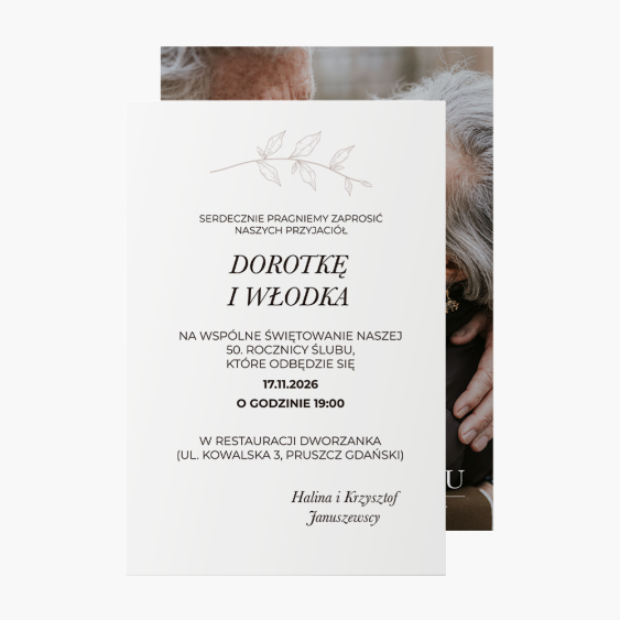 Invitație, Aniversare