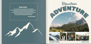 Mountain Adventure fotocarte, 20x20 cm