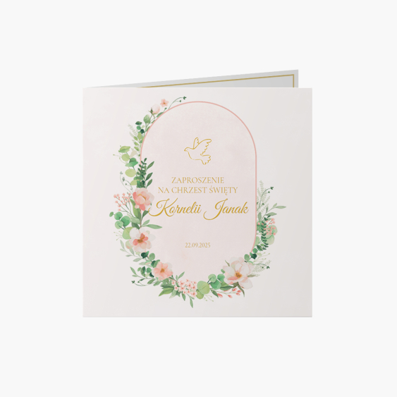 Invitație, Colecția de flori roz