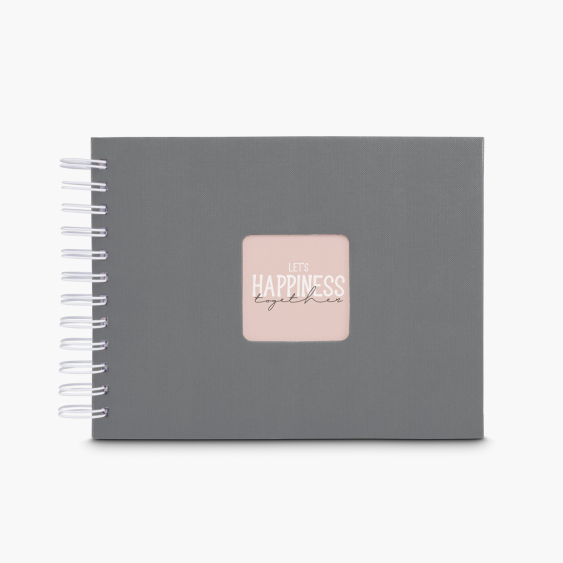 Album tip lipire ARTĂ PIATRĂ GRI 24x17 50 PAGINI ALBE, 10x15 cm