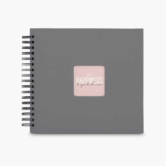 Album tip lipire FINE ART STONE GRI 28x24 50 PAGINI NEGRE, 10x15 cm
