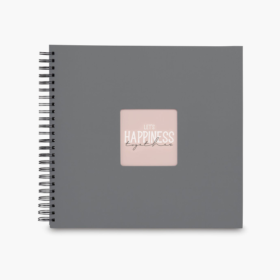 Album tip lipire FINE ART STONE GRI 36x32 50 PAGINI NEGRE, 10x15 cm