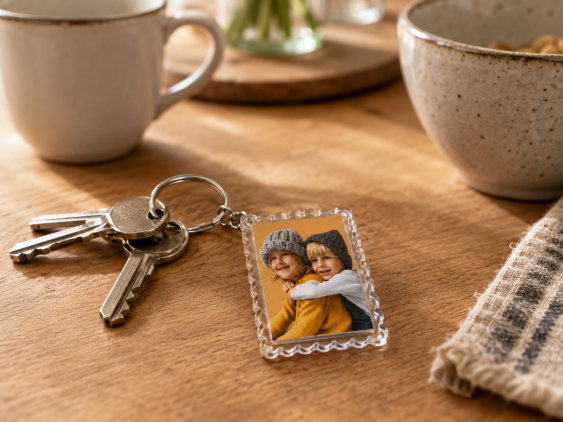 Breloc Proiectul tău, Biscuit, 4,5x6 cm