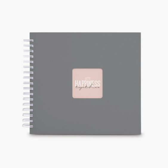 Album tip lipire ARTĂ PIATRĂ GRI 28x24 50 PAGINI ALBE, 10x15 cm