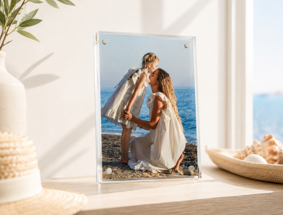 Ramă foto pentru poze magnetic AQ823, 20x30 cm
