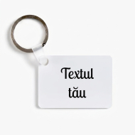 Breloc Textul tau, 6x4 cm