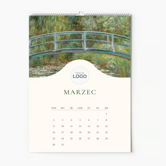 Calendar de perete, Colecția de logo-uri ale artiștilor, 20x30-A4 cm
