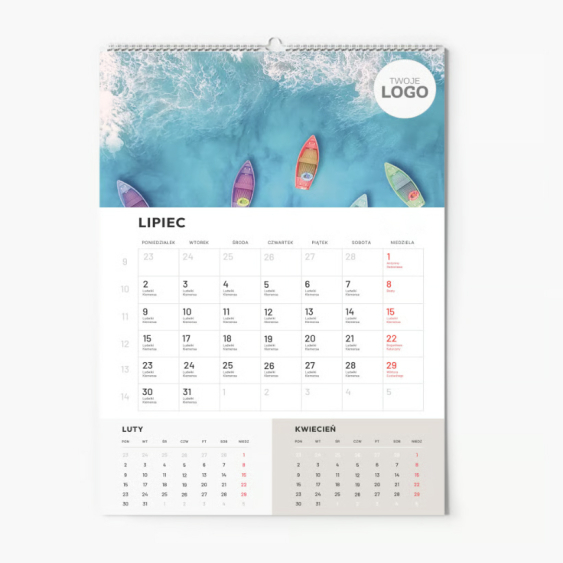 Calendar de perete, Anotimpuri cu logo, 20x30-A4 cm