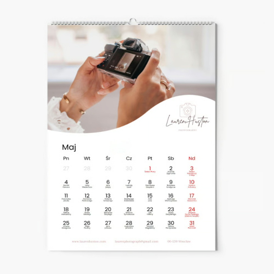 Calendar de perete, Corporativ cu logo, 20x30-A4 cm