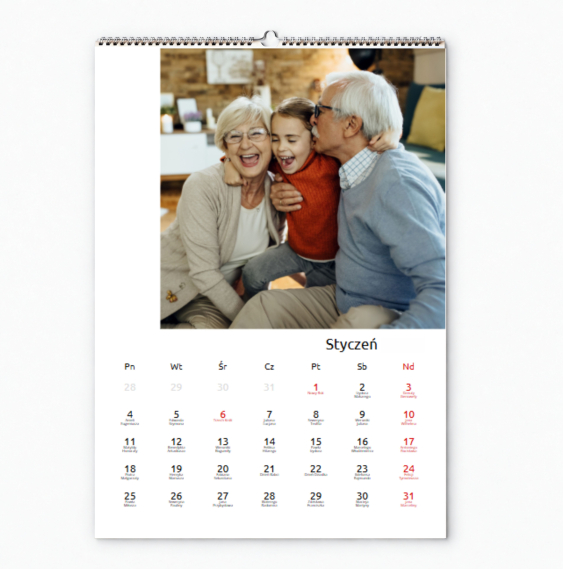 Calendar de perete, Cu un accent, 30x40-A3 cm