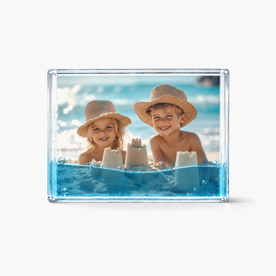 Ramă foto pentru poze cu apa, blue liquid, 10x15 cm