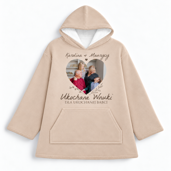 Hanorac cu pătură For grandma