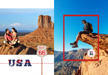 Vacanță în SUA fotocarte, 20x30 cm