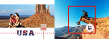 Vacanță în SUA fotocarte, 30x20 cm